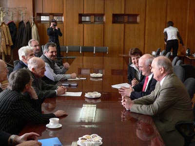 Mr. Gerson Sher, the President of US Industry Coalition visited the STCU on April 2-4, 2007